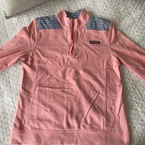 Vineyard Vines, size M pink cotton long sleeve sweatshirt NWOT